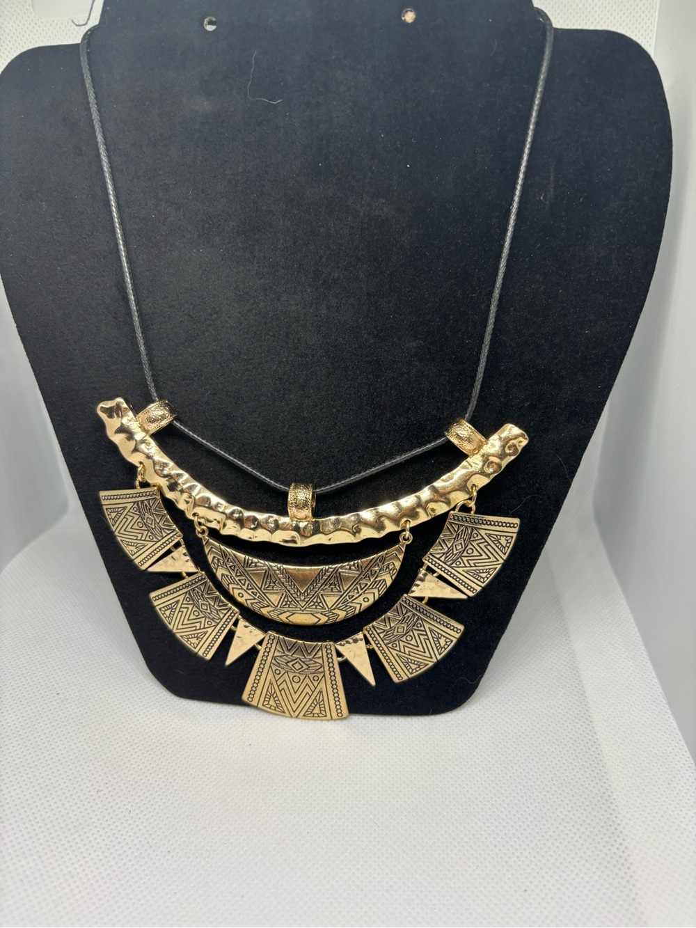 Gold Tribal Statement Necklace - Women Jewelry